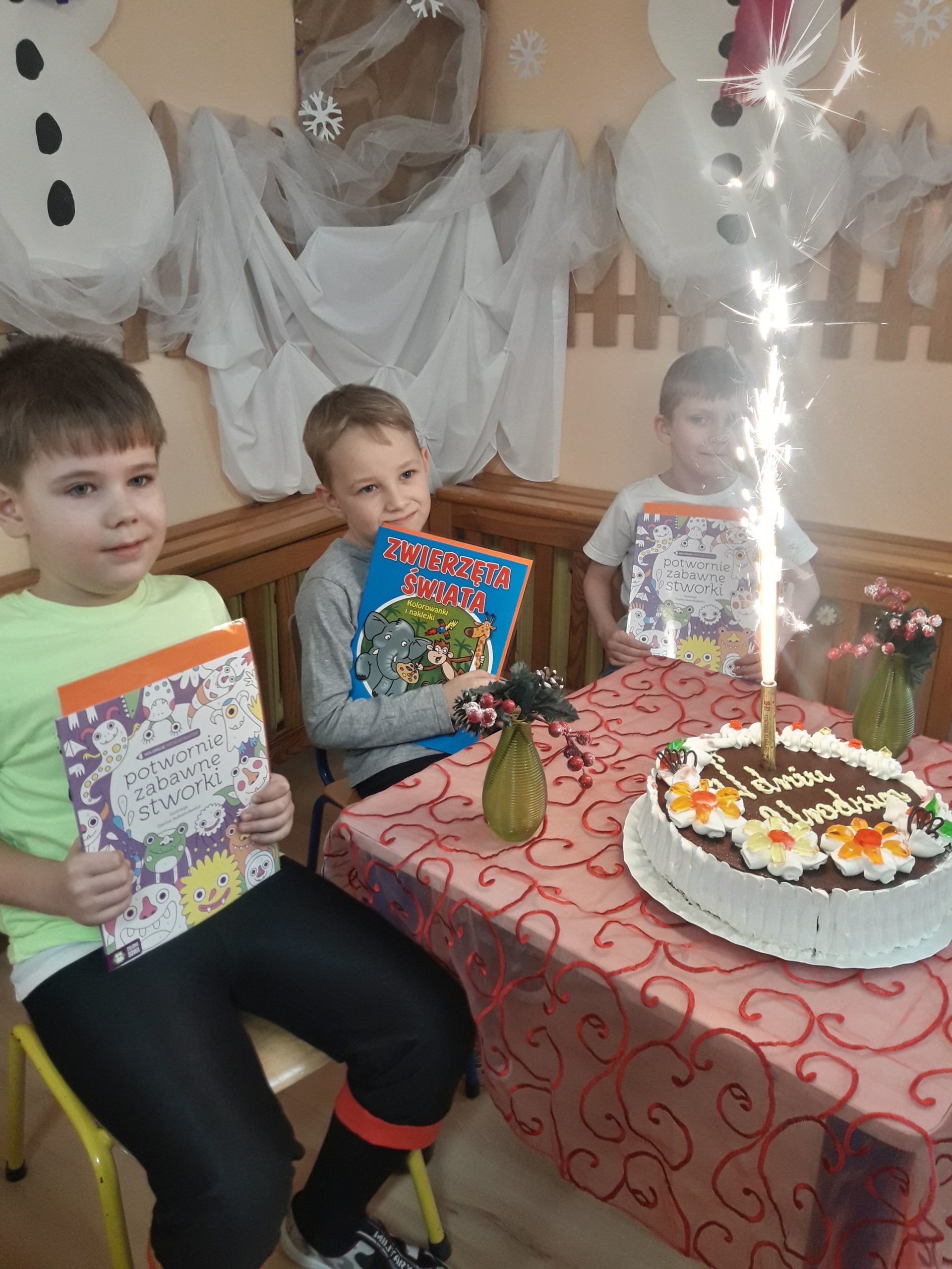 Solenizanci z gr. ,,Motylki'' msc styczeń
