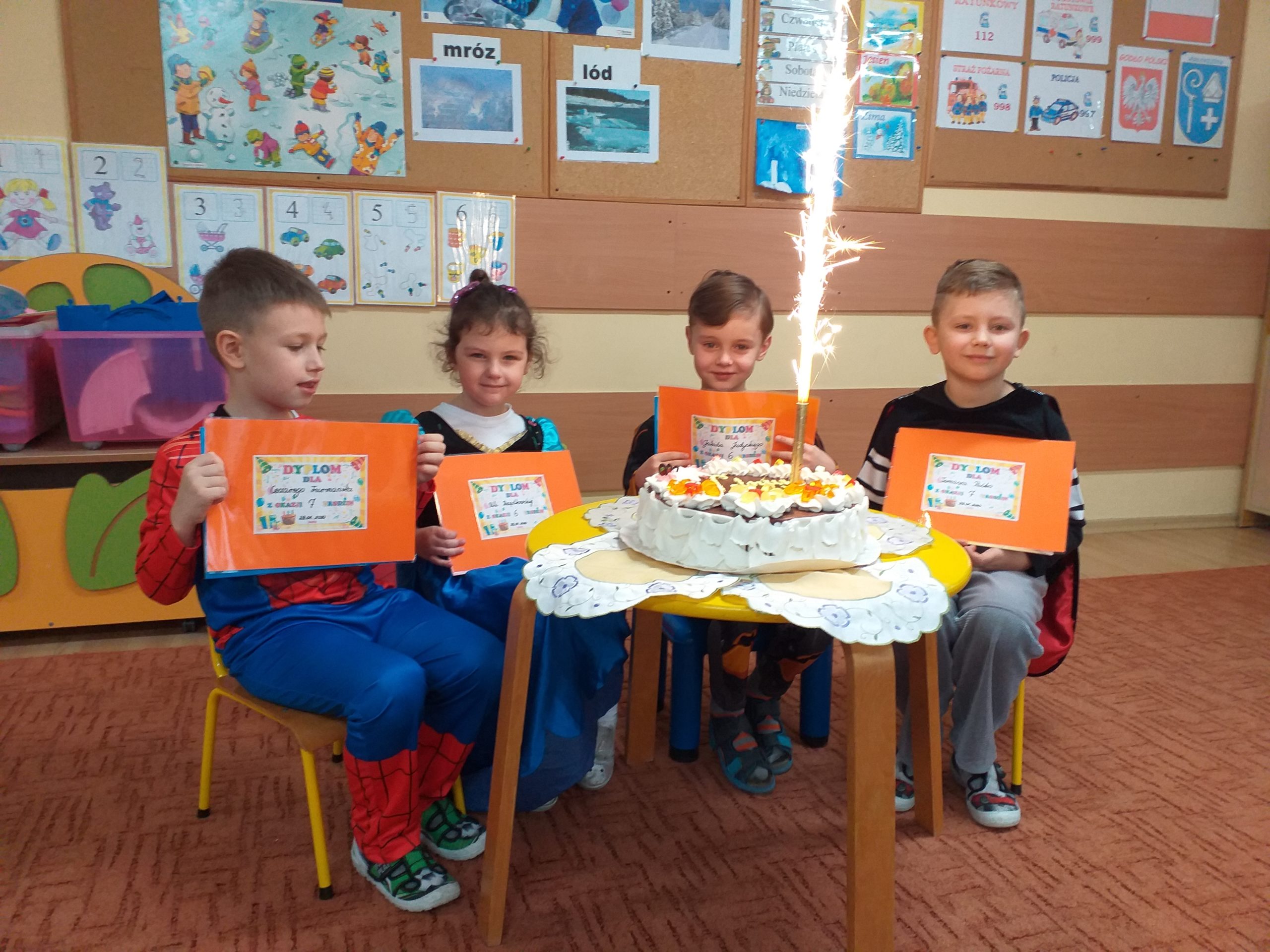 solenizanci z gr. ,,Tygryski'' msc styczeń
